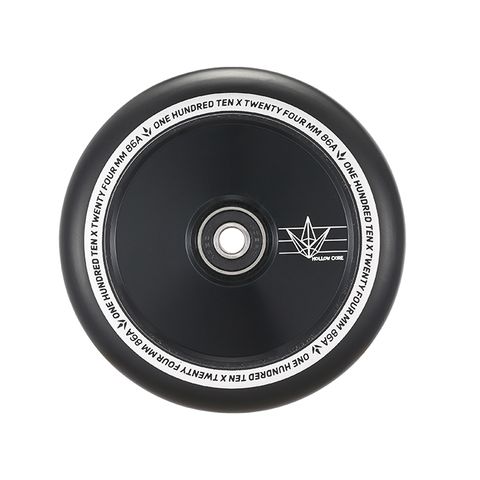 110mm Wheel Hollow Core Black