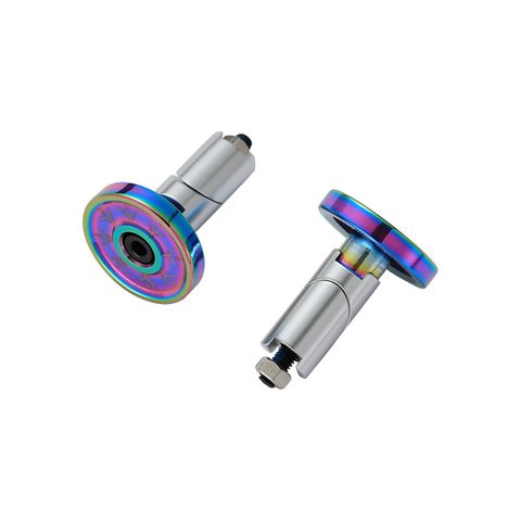 Alloy Bar Ends Oil Slick Pair