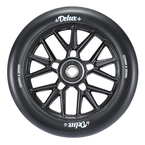 120mm Wheel - Delux - BK/BK