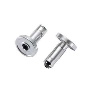 Alloy Bar Ends Silver Pair