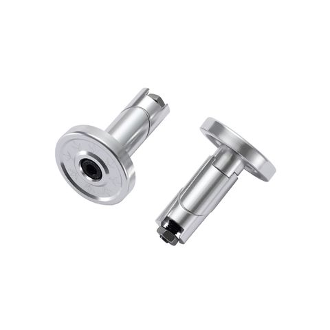 Alloy Bar Ends Silver Pair