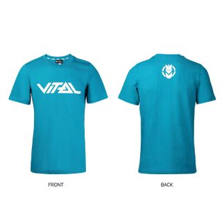 Vital T Shirt Logo Teal Med