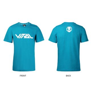 Vital T Shirt Logo Teal Ex Sm
