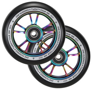 100mm Wheels (Pair) - OS/BK