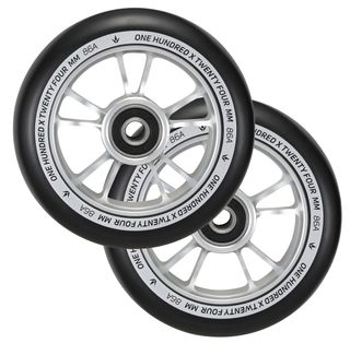 100mm Wheels (Pair) - SV/BK