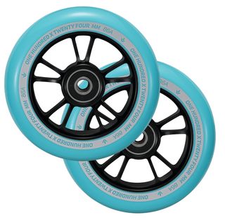 100mm Wheels (Pair) - BK/TL