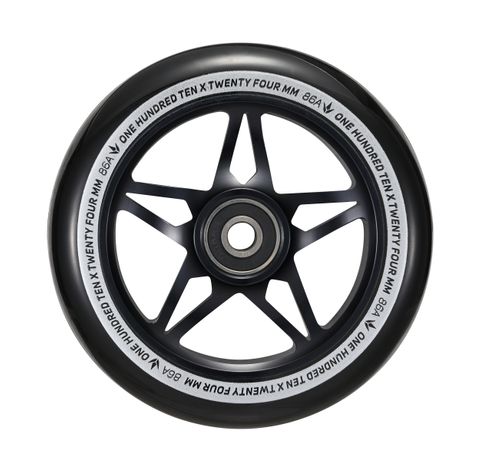 110mm S3 Wheels - Black/Black