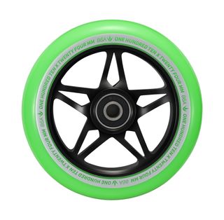 110mm S3 Wheels - Black/Green