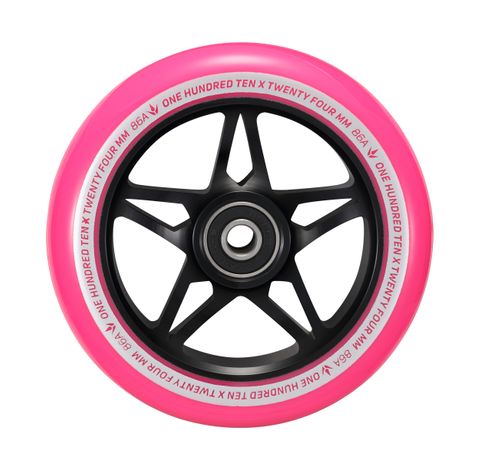 110mm S3 Wheels - Black/Pink