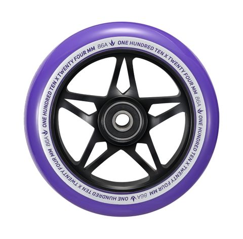 110mm S3 Wheels - Black/Purple