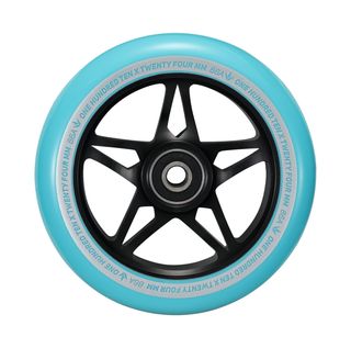 110mm S3 Wheels - Black/Teal