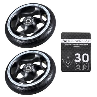 Pair 30mm TRI Bearing Wheels + Wheel Spacer