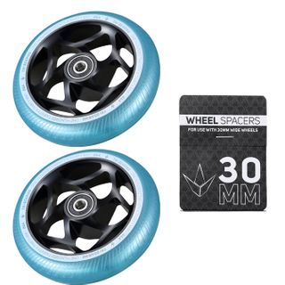 Pair 30mm TRI Bearing Wheels + Wheel Spacer