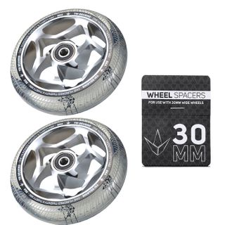 Pair 30mm TRI Bearing Wheels + Wheel Spacer