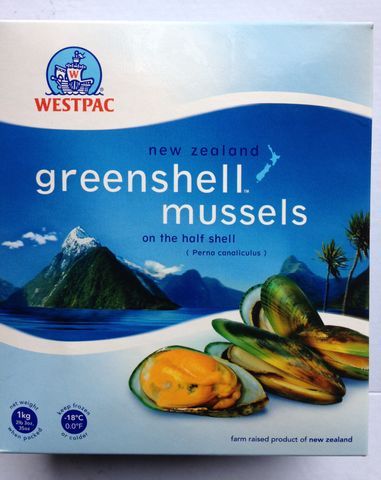 MUSSELL HALF SHELL 1KG