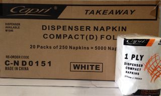 NAPKIN 1PLY DISPENSER COMP.x5000