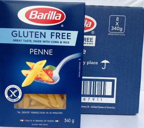 BARILLA PASTA GLUTEN FREE PENNE 8x340GR