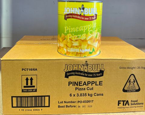 'JOHN BULL' PINEAPPLE 6 x 3KG