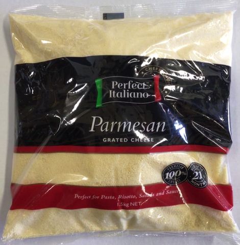 PERFECT GRATED PARMESAN CHEESE 1.5KG