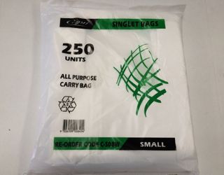 PLASTIC BAGS SMALL x 250