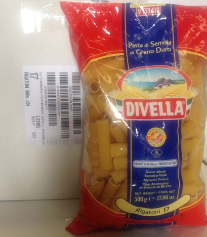 RIGATONI DIVELLA PASTA #17 12KG