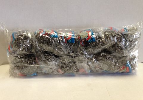 STEEL SCOURERS x 12