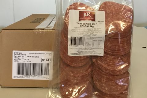 SLICED MILD SALAMI KRC 1KG