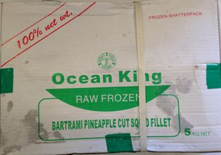 SQUID FILLET PINE. CUT 5KG