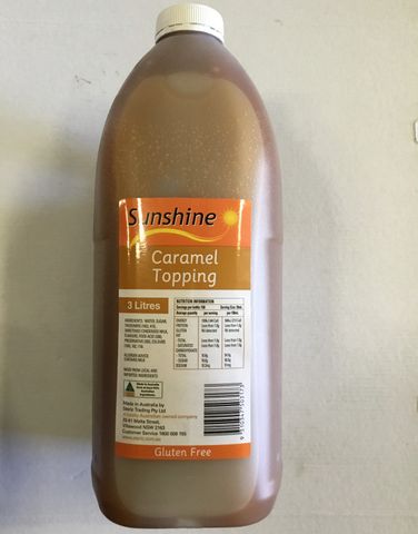 SUNSHINE TOPPING CARAMEL 3L