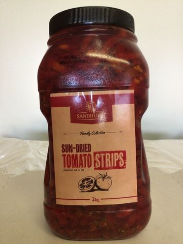 SUN DRIED TOMATO STRIPS IN OIL 2 KG