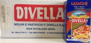 DIVELLA PASTA LASAGNA SHEETS 12x500GR