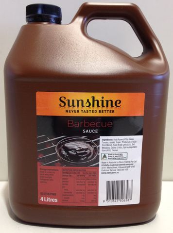 SUNSHINE BBQ SAUCE 4L.