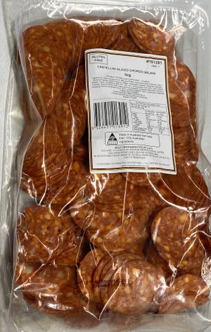 CASTELLINI SLICED CHORIZO 1KG