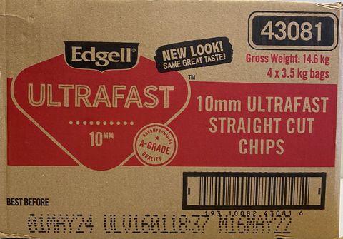 10MM CHIPS EDGELL ULTRAFAST4X3.5KG
