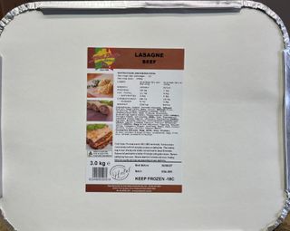 JUST PASTA LASAGNA TRAY 3KG