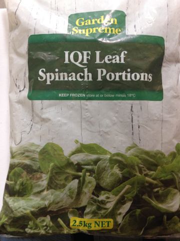 LEAF SPINACH 4x2.5 KG