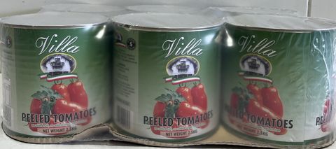 W/PEELED TOMATO VILLA 6x 2.5KG