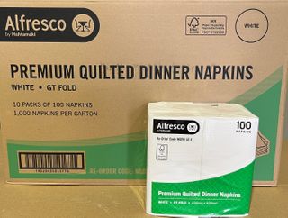 NAPKIN DINNER WHITE GT x1000
