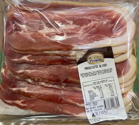 PROSCIUTTO SLICED 500 GR