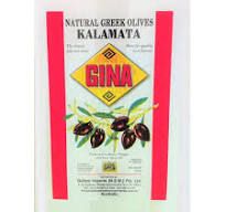 OLIVES HALVES KALAMATA GINA 10KG