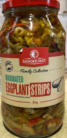 MARINATED EGGPLANT STRIPS 1.9KG
