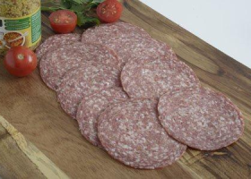 SLICED DANISH SALAMI ZAM. 1KG