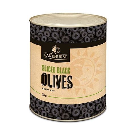SAND. SLICED BLACK OLIVES A10
