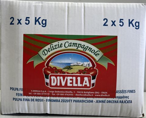 DIVELLA CRUSH TOMATOES 2x5KG