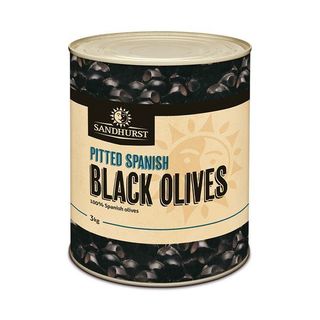 PITTED BLACK OLIVES A10