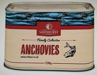 ANCHOVY FILLETS SANDHURST 720GR