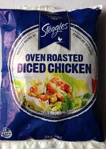 STEGGLES CHICKEN DICED 1KG