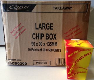 CHIP BOX LARGE x 500