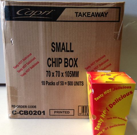 CHIP BOX SMALL x 500