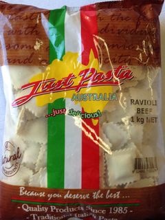 JUST PASTA RAVIOLI BEEF 1KG